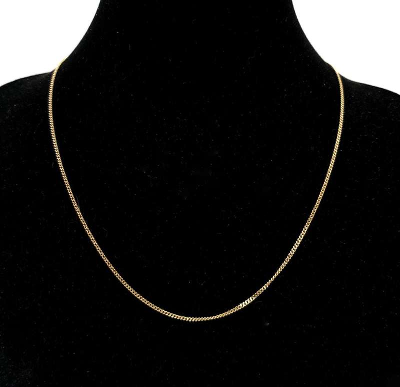 Vintage classic 18ct curb link chain
