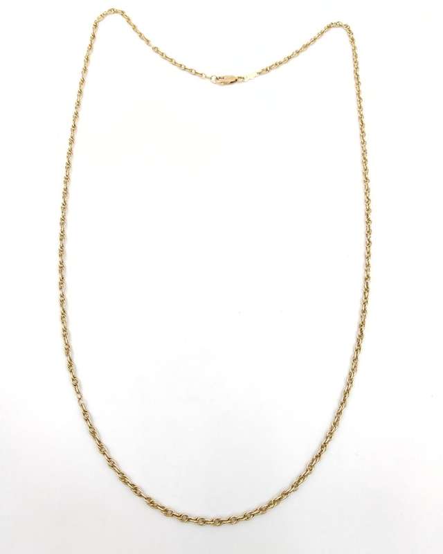 Elegant 9ct gold rope chain