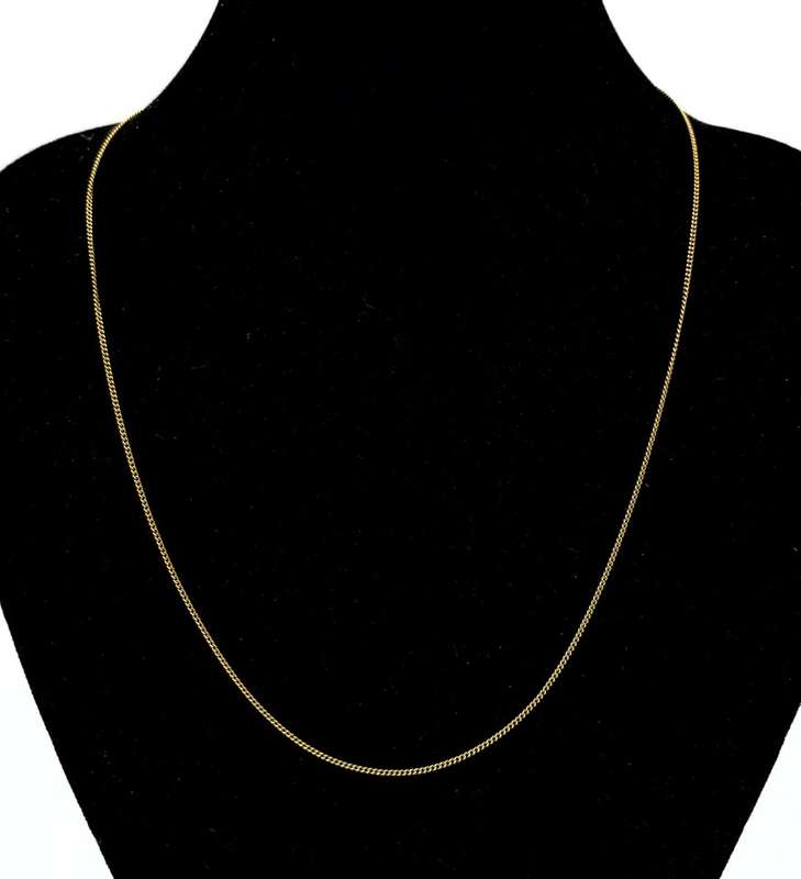 9ct gold curb link chain