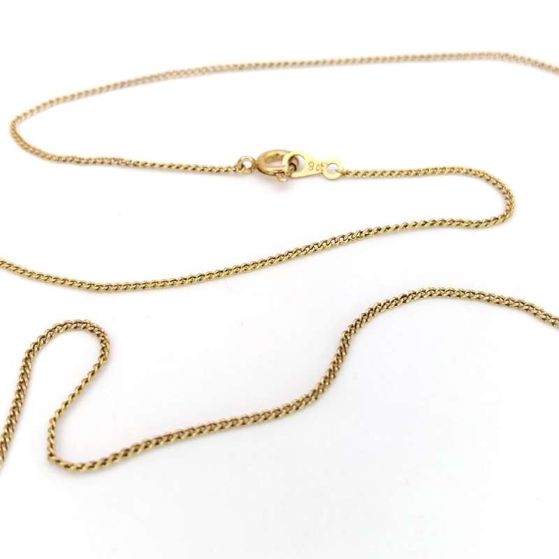 9ct gold curb link chain