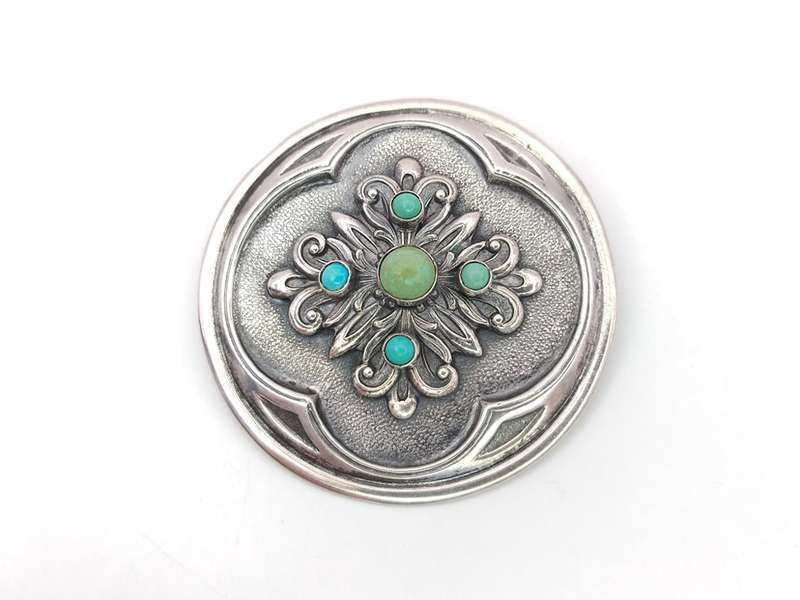 Stunning sterling silver & turquoise pendant by Candida-Joe Calafato