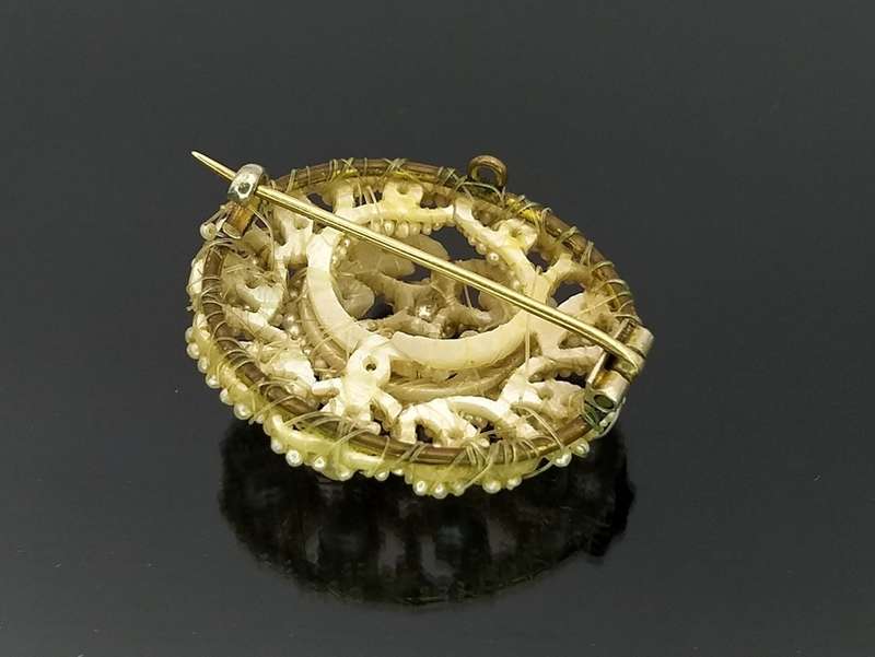 *RARE* antique 15ct gold & seed pearl brooch