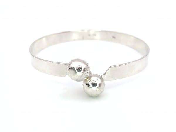 Sterling silver Midcentury-Modern Swedish bangle