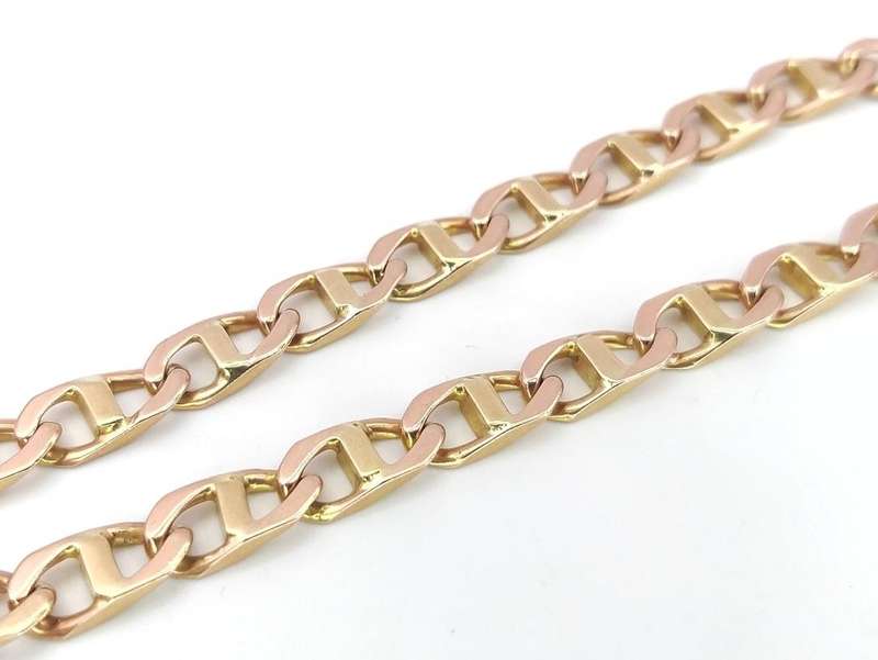 Vintage two-tone rose & yellow gold bracelet