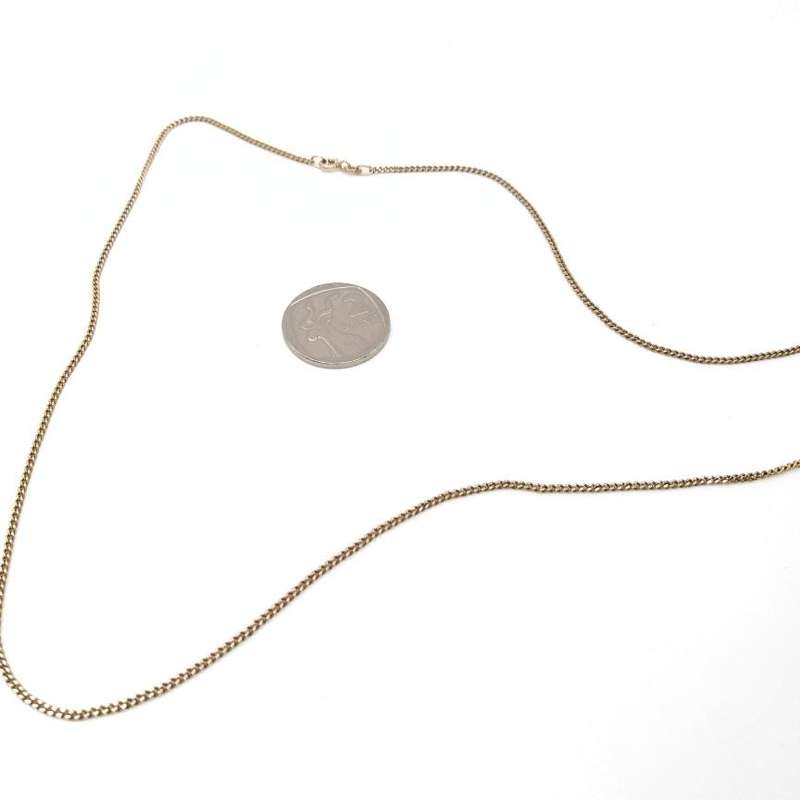Vintage curb link chain (9ct gold)