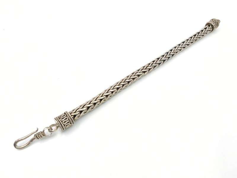 Vintage braided sterling silver bracelet