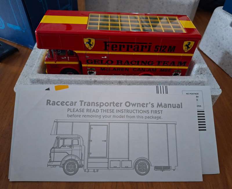 C-Type Ferrari Race Car Transporter