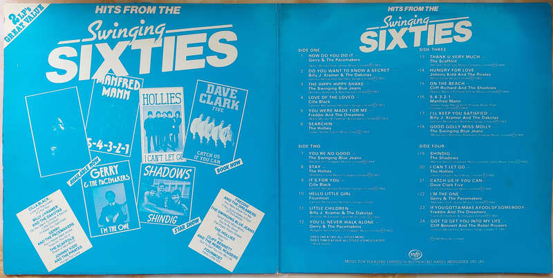 HITS FROM THE SWINGING SIXTIES - Original Artists (Double Album)