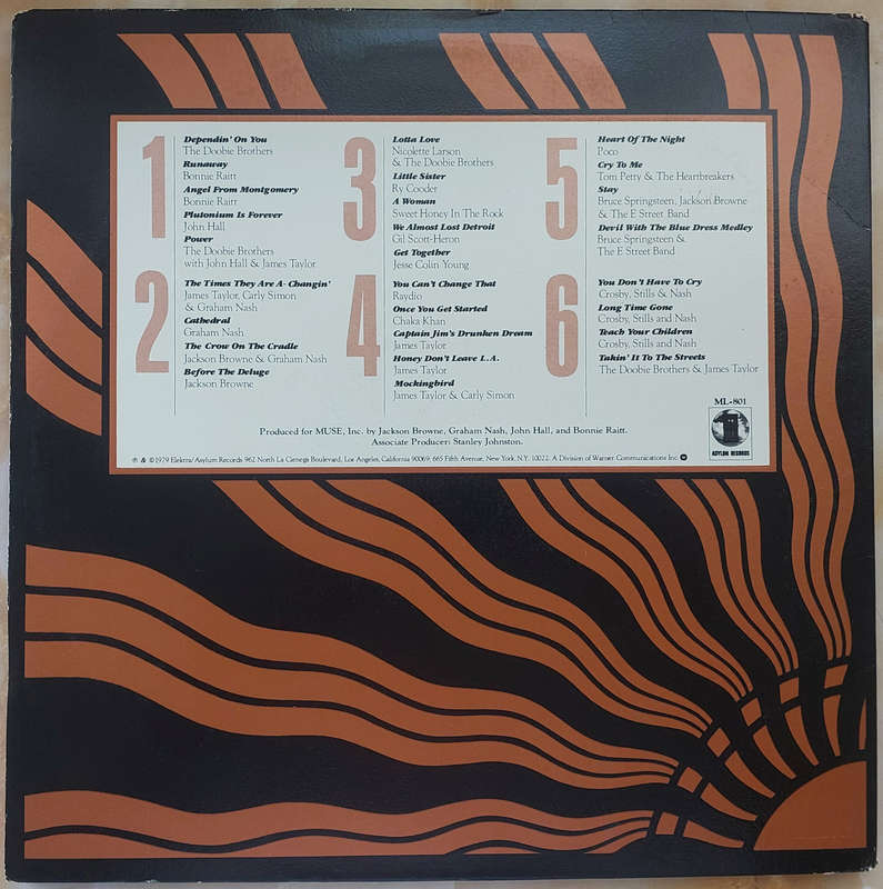 NO NUKES - THE MUSE CONCERTS FOR A NON-NUCLEAR FUTURE - Triple Vinyl + Booklet