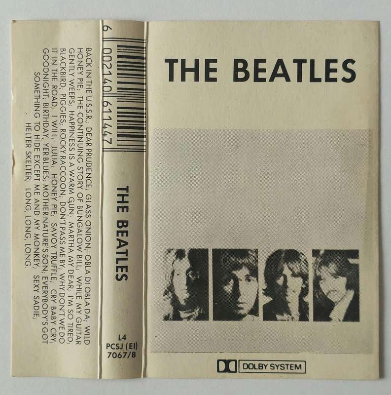 THE BEATLES - THE BEATLES (WHITE ALBUM) SINGLE LONGPLAY CASSETTE