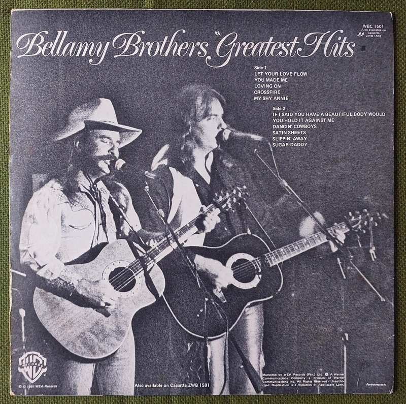 BELLAMY BROTHERS - GREATEST HITS