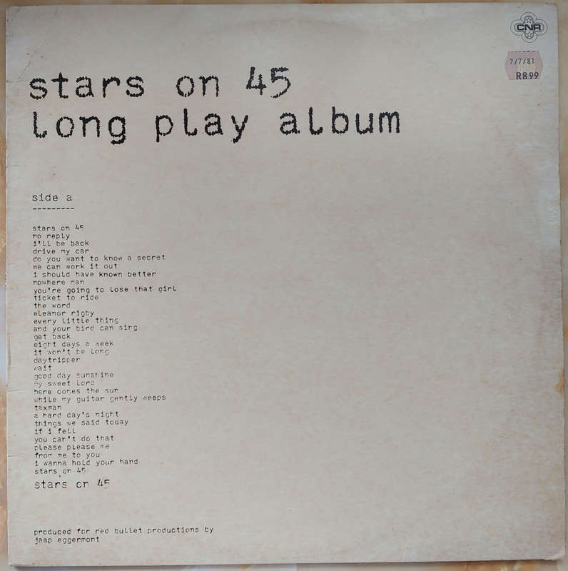 STARS ON 45 - Long Play Album