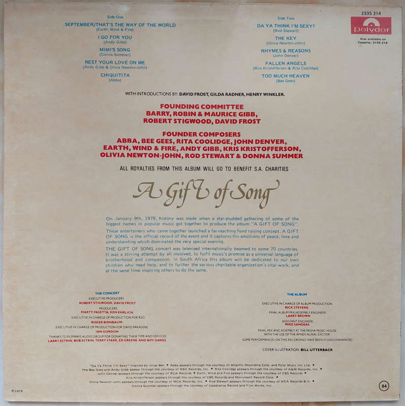 A GIFT OF SONG - The Music For UNICEF Concert - Original Artists