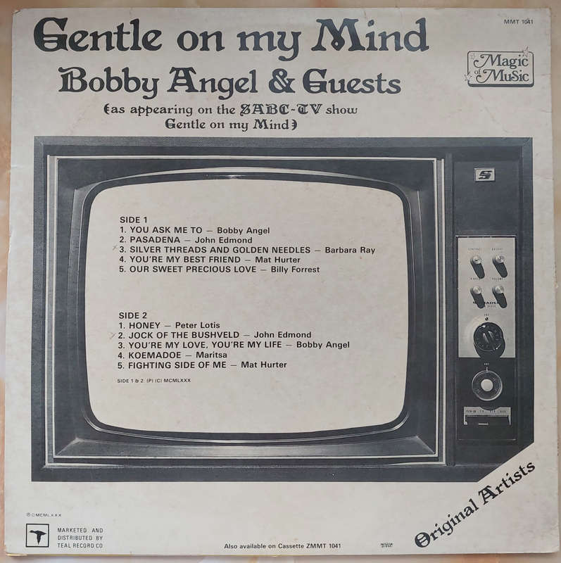 GENTLE ON MY MIND - Bobby Angel & Guests (SABC TV Show)