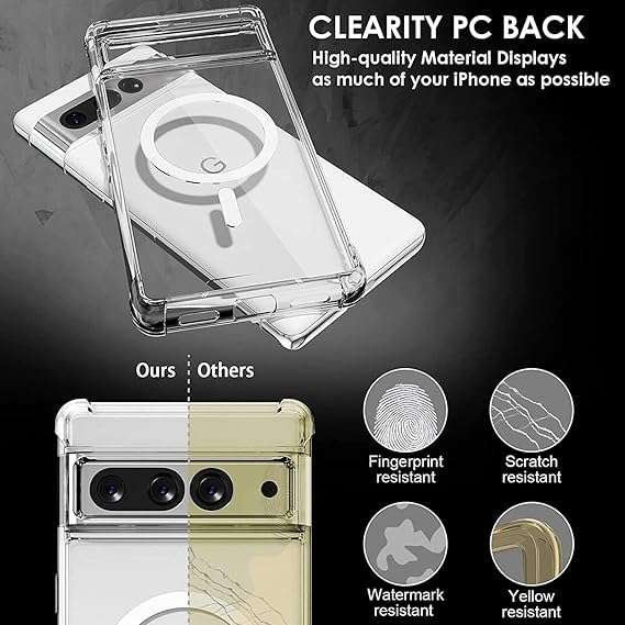 Case for Google Pixel 7 Pro, transparent with MAGSAFE