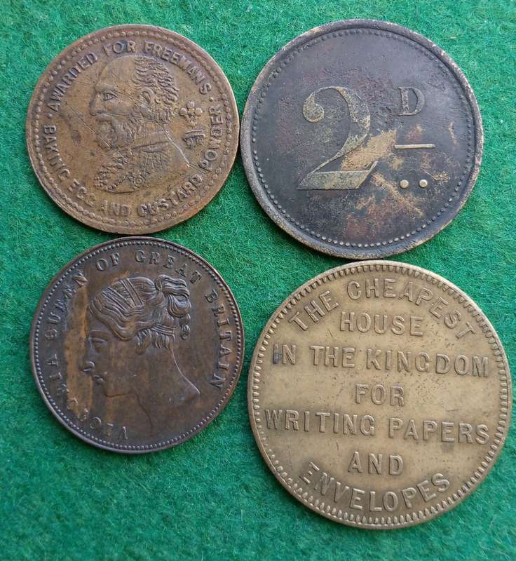 Great Britain advertising token lot