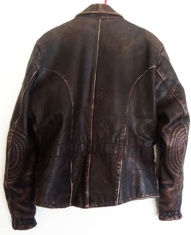 Wing genuine leather vintage bikers jacket - handmade