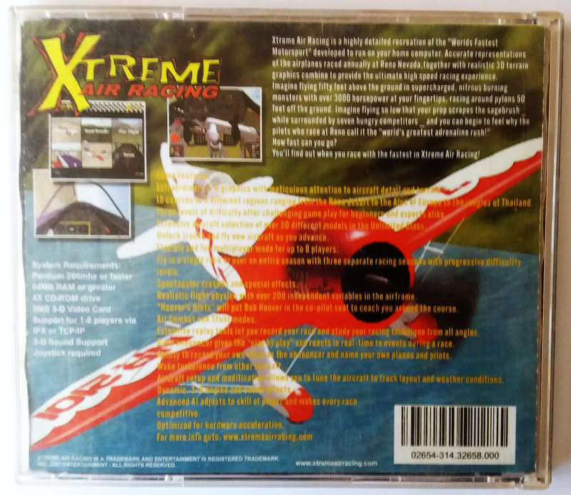 Xtreme Air Racing flight simulator pc cd  game - 2002 E Games