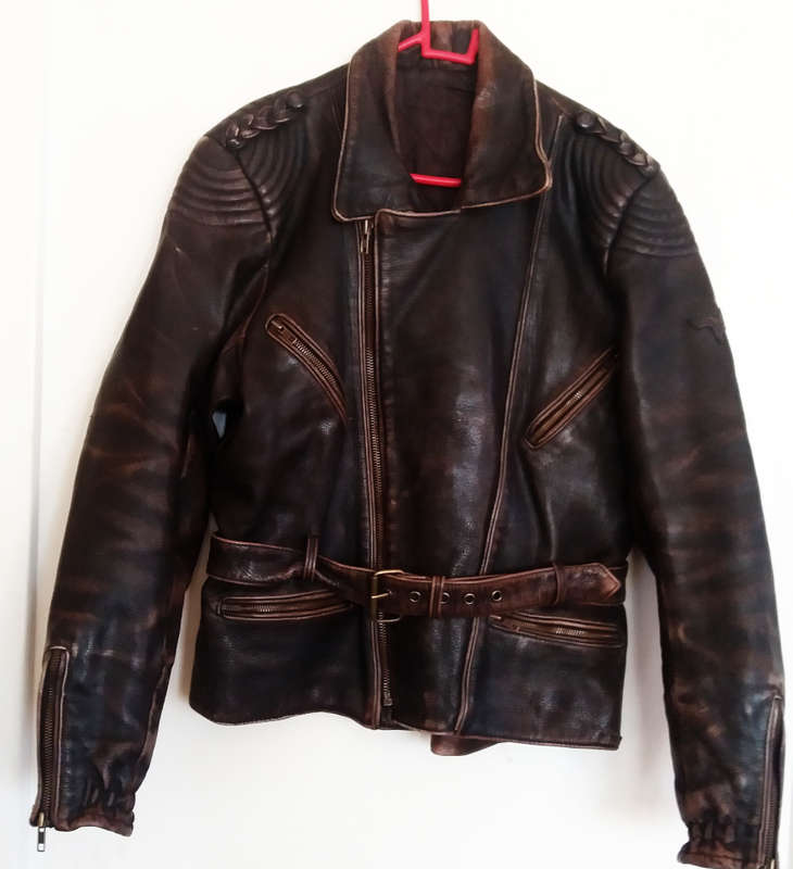 Wing genuine leather vintage bikers jacket - handmade