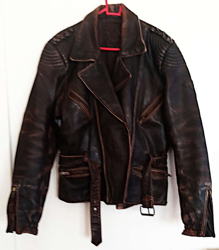 Wing genuine leather vintage bikers jacket - handmade