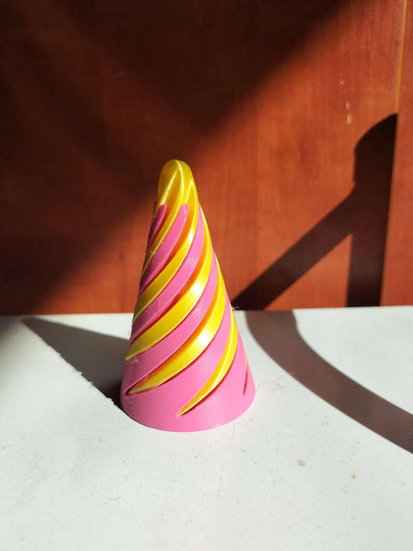 3D printed Spiral Cone