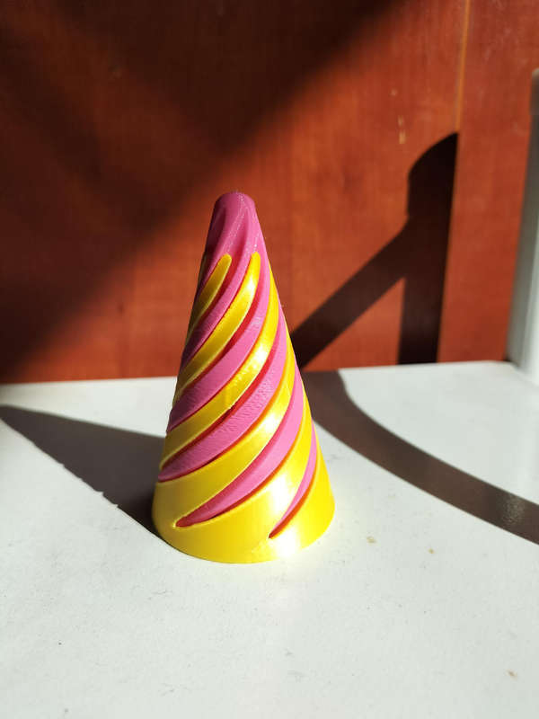 3D printed Spiral Cone