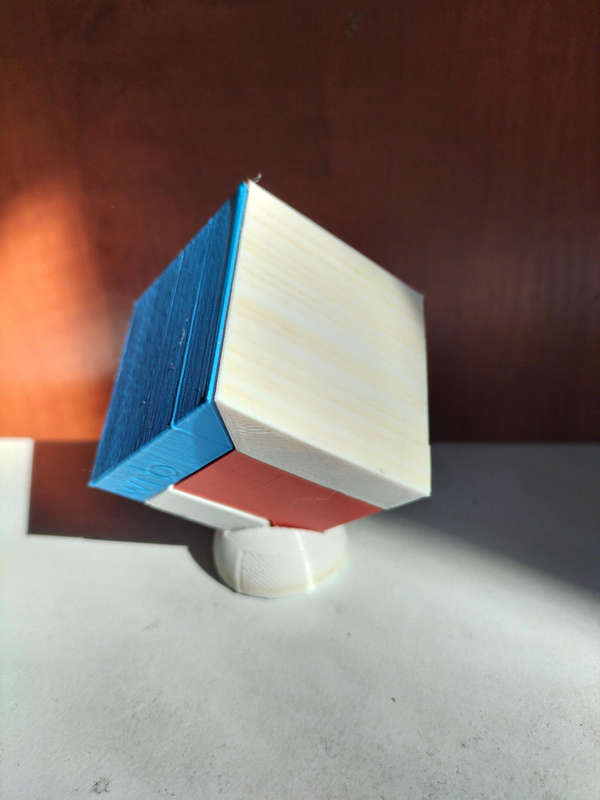 3D printed 3 piece puzzle