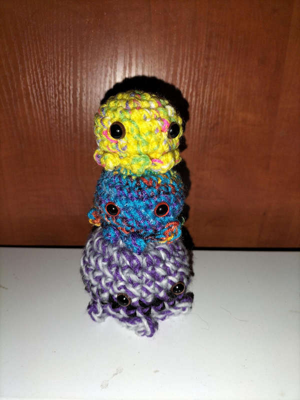 Crochet Octopus plushie x 3
