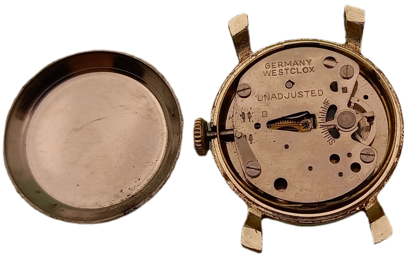 Pre-owned Vintage Ladies Westclox Mechanical watch with Leather strap- Not working