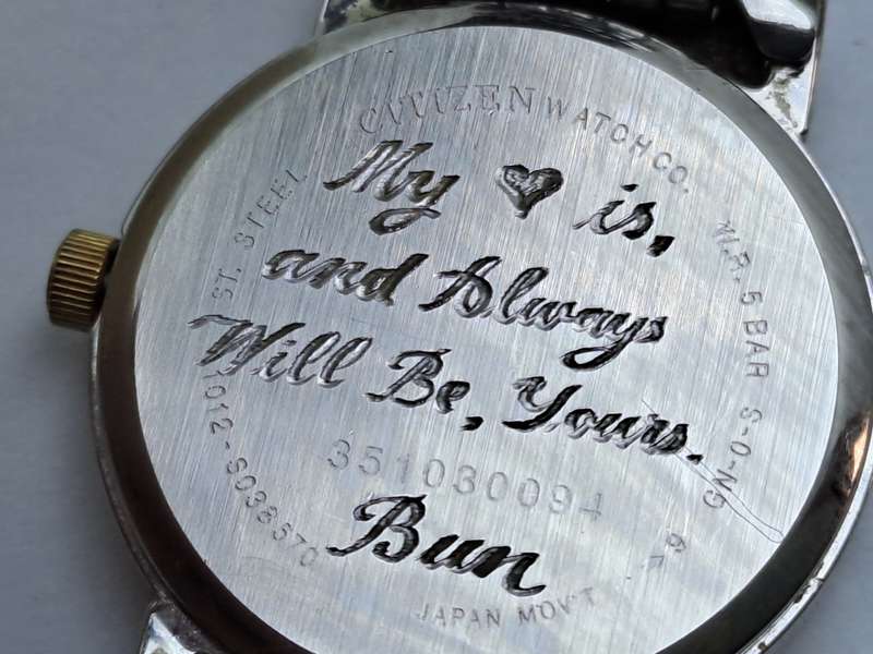 Vintage Citizen WR50 Quartz Ladies Watch -Working -Back Cover engraved -Boxed