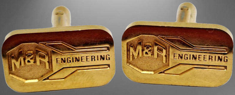 A Pair of Vintage M&R ENGINEERING Cufflinks - No Box