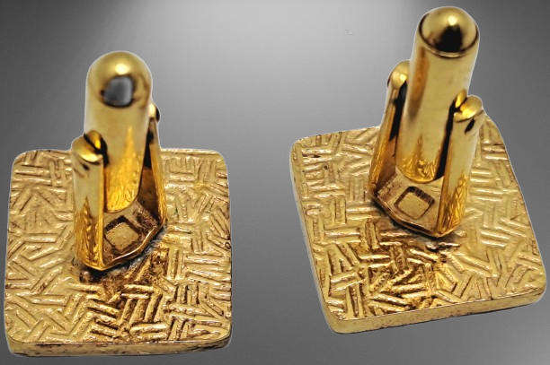 A Pair of Vintage Andrews Radio Alarms - Cufflinks - No Box