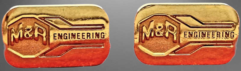 A Pair of Vintage M&R ENGINEERING Cufflinks - No Box