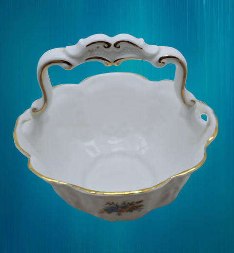 Vintage Queens Rosina Fine Bone China Sugar Basket made in England
