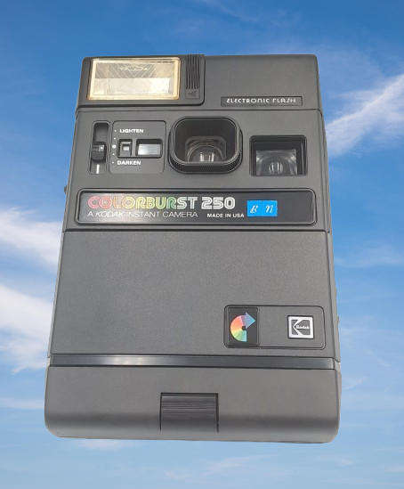 1980`s Kodac ColorBurst 250 Instant Camera in leather bag (Display Piece not working)