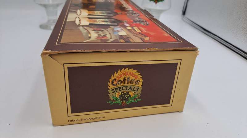 Rare Find - Vintage Dema Coffee Specials set of four glasses in original box