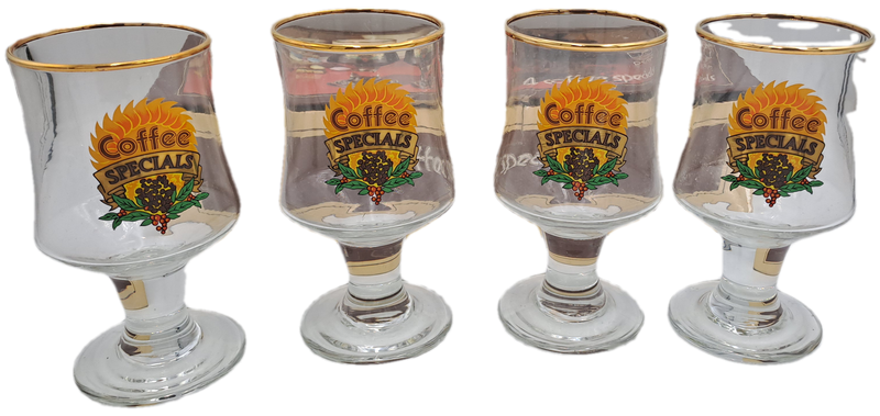 Rare Find - Vintage Dema Coffee Specials set of four glasses in original box