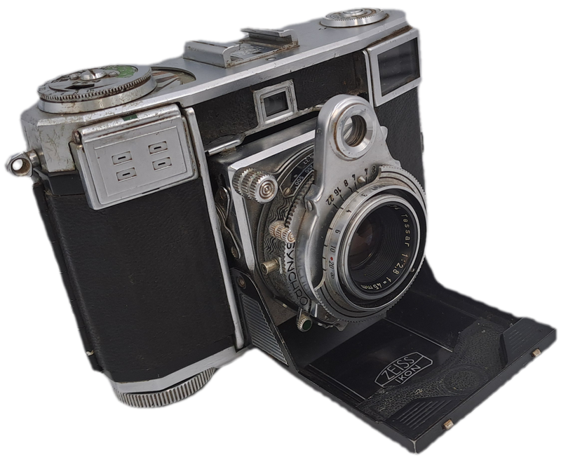 Vintage Zeiss Ikon Contessa 35mm Camera 1-2.8 45mm Lens-Not Tested
