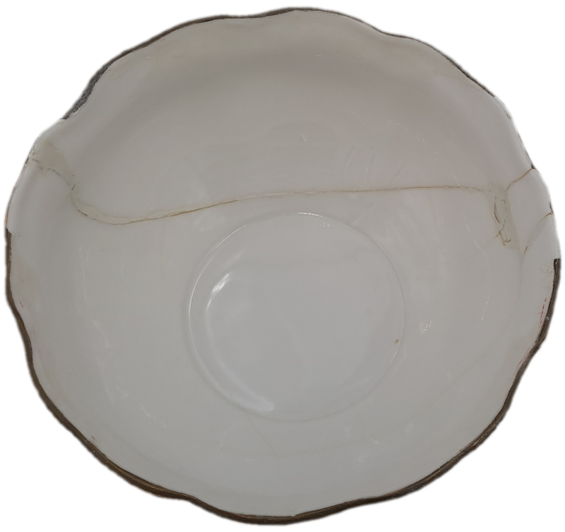 Vintage Royal Albert Tea TRANQUILLITY Tea Sugar Bowl -(BADLY CRACKED AND REPAIRED)