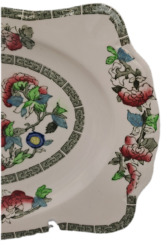 Rare Find Vintage Johnson Bros Indian Tree Sandwich tray-Made in England