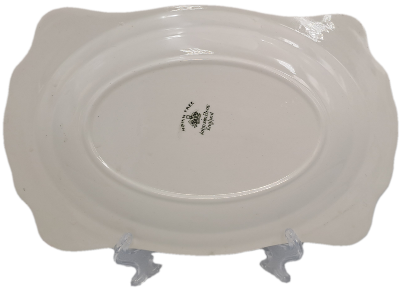 Rare Find Vintage Johnson Bros Indian Tree Sandwich tray-Made in England