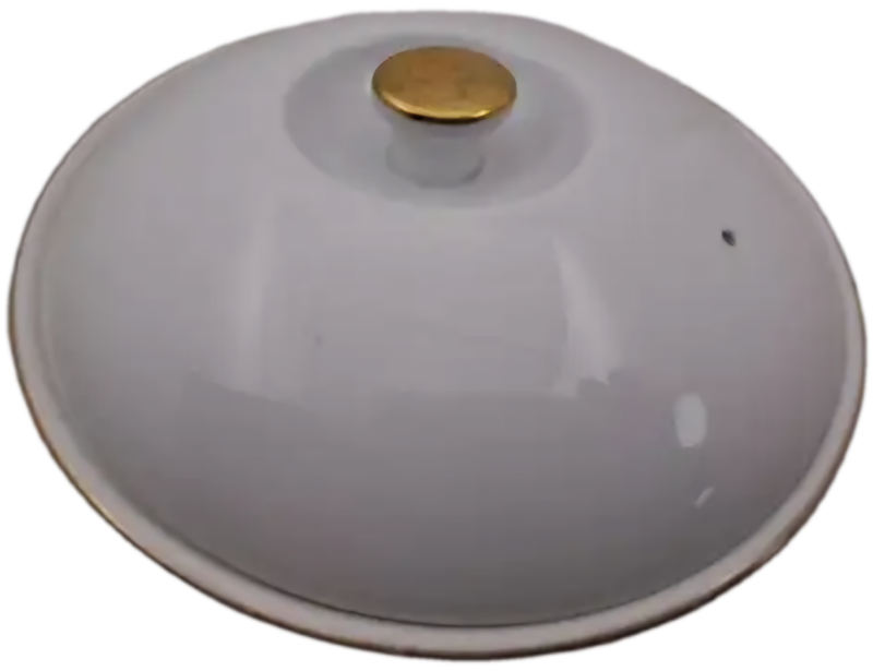 Vintage Royal Worcester Evesham Gold Handle Casserole Baking Dish with lid shape 22 size 3(used)