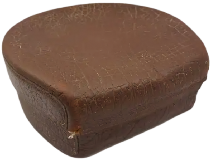 Antique Genuine Leather Colar Box 70x180mm (stain on Inside)