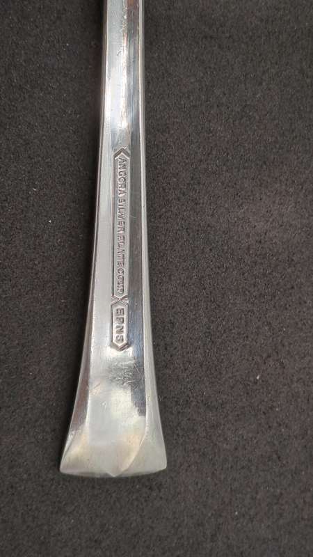 10 Pieces of Vintage Angora Silverplate Cutlery registered Rd.829600-Made In England