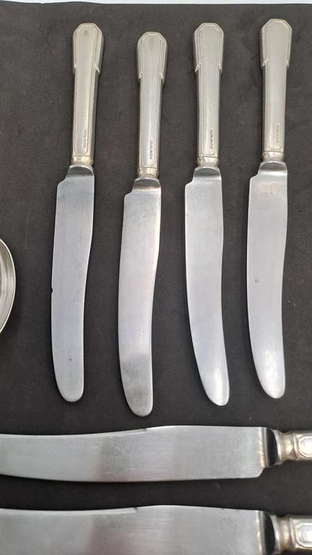 14 Vintage Gladwin Ltd. Embassy A1 Silverplate Cutlery Pieces  Rd.no.782376 Made in England