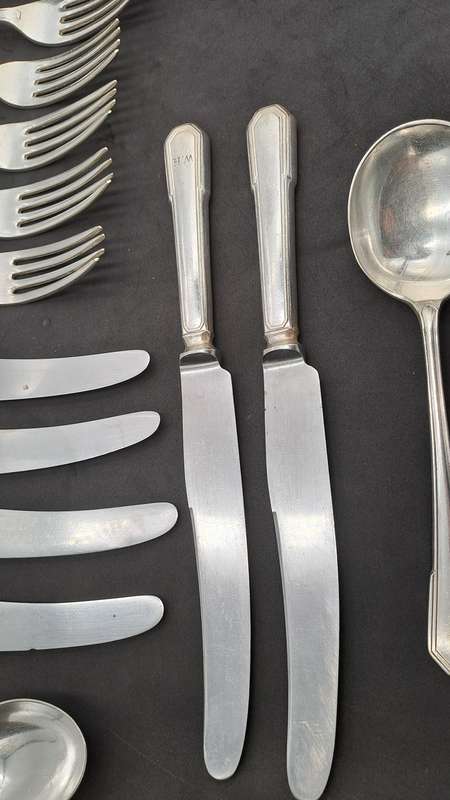14 Vintage Gladwin Ltd. Embassy A1 Silverplate Cutlery Pieces  Rd.no.782376 Made in England