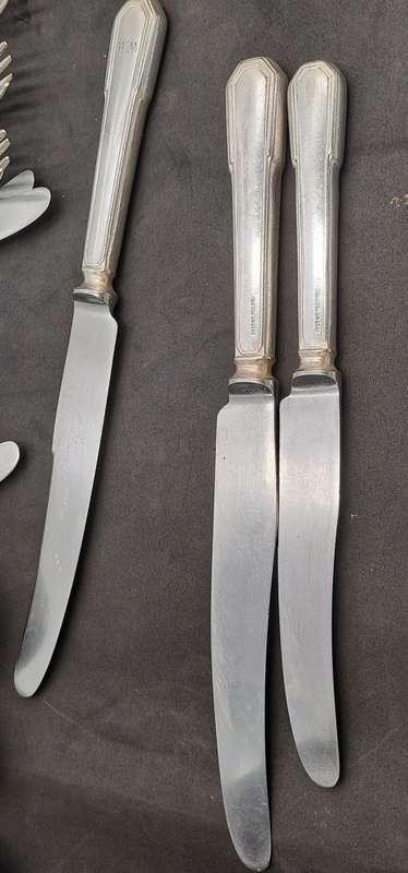 14 Vintage Gladwin Ltd. Embassy A1 Silverplate Cutlery Pieces  Rd.no.782376 Made in England