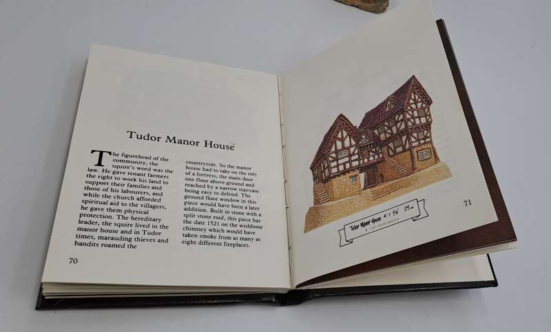 1984 David Winter Cottage Collection "Spinners Cottage" with Collectors HandBook.