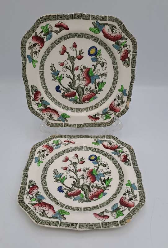 2 Vintage Johnson Bros Indian Tree Tea Side Plate - England