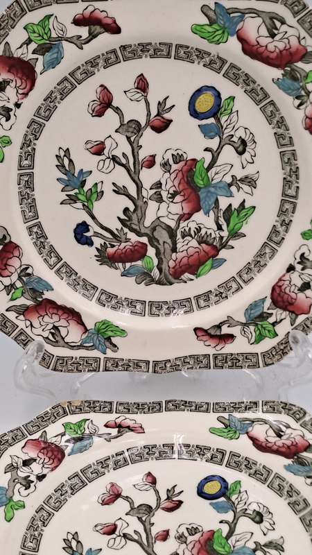 2 Vintage Johnson Bros Indian Tree Tea Side Plate - England